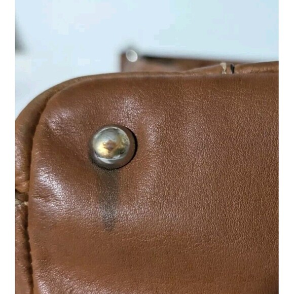 Fossil Camel Brown Leather Medium Shoulder Bag w/ Key - Picture 14 of 16